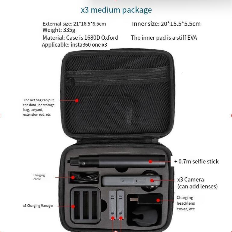 Сумка для хранения Insta360onex3 Onex2, чехол для хранения тела, водонепроницаемая портативная сумка, аксессуары Insta360 231024
