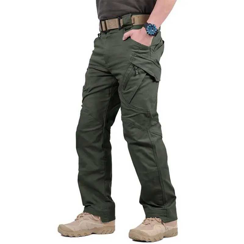 Pantalons pour hommes Pantalons tactiques d'extérieur Pantalons d'entraînement de combat multi-poches pour hommes Pantalons cargo militaires confortables et respirants imperméables