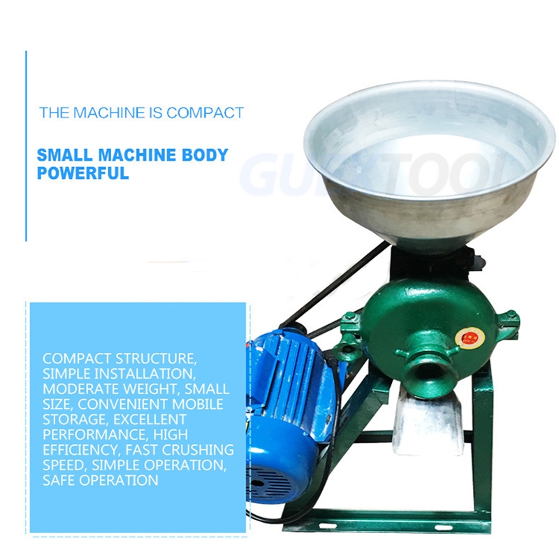 Pulverizer Cereal Grain Crushing and Refining Machine Flour Mill Commercial Corn Grinder Pellets Wheat Milling Machine