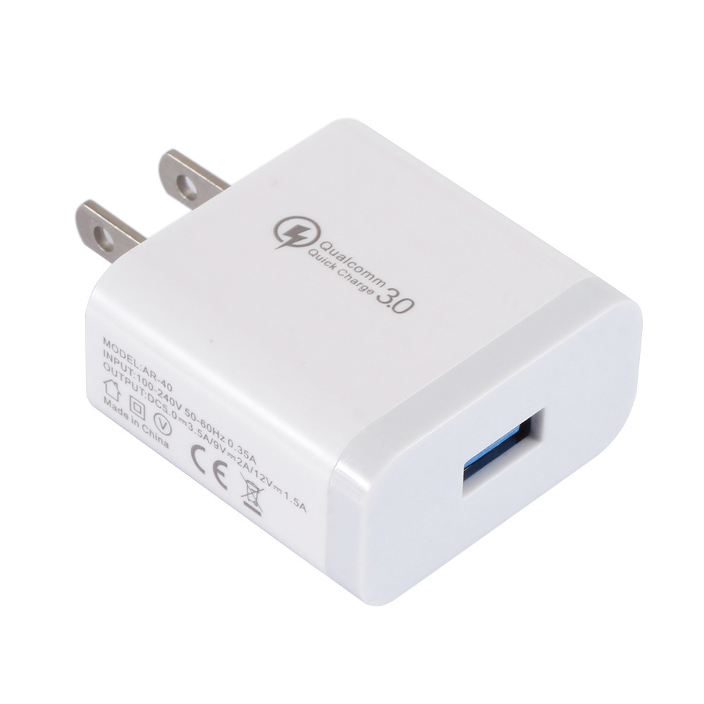 Quick Charge 3.0 Phone Charger For iPhone 14 13 12 Xiaomi Samsung Huawei Fast Charging Wall Power Adapter