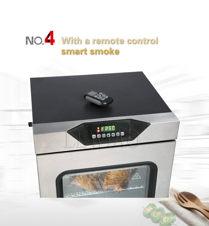 D1701 Commerciële elektrische rookgrills koffiebrander worst kip rookoven fornuis voor keukenapparatuur