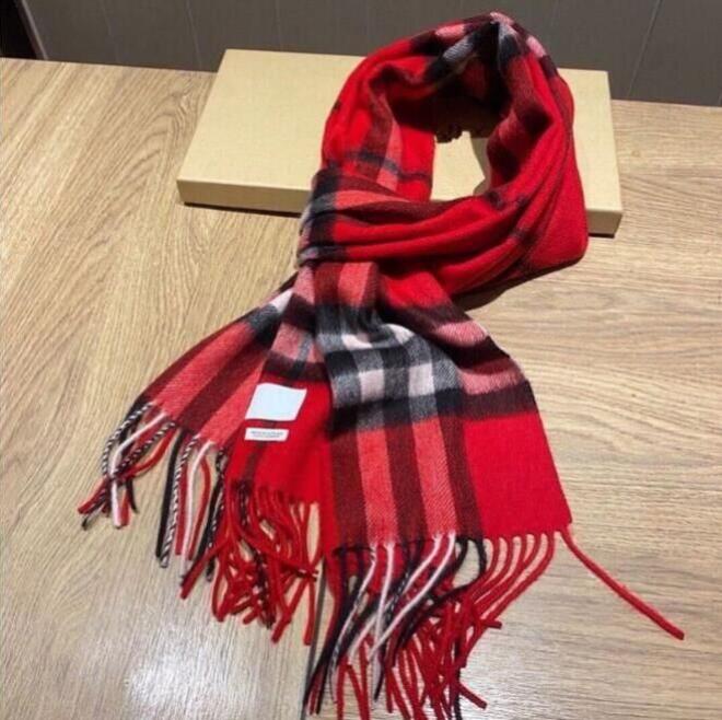 Kvinnor Mens Designers Cashmere Scarf Classic Plaid Designer Scarves Soft Touch Warm Wraps With Tags Autumn Winter Long Shawls Silk Head Scarf For Women