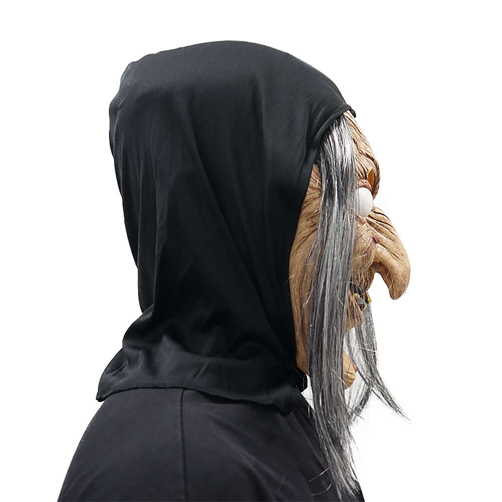 Косплей Eraspooky Witch Mask Страшные жуткие латексные маски для пожилых женщин Костюм на Хэллоуин Propcosplay
