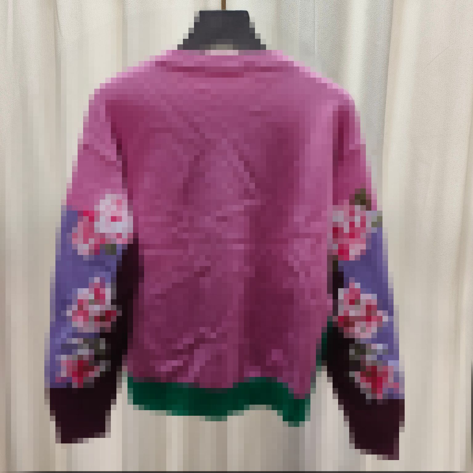 2023 Pink/Lavender Floral Embroidery Women's Pullover Brand نفس النمط الصوسبول النسائية DH160