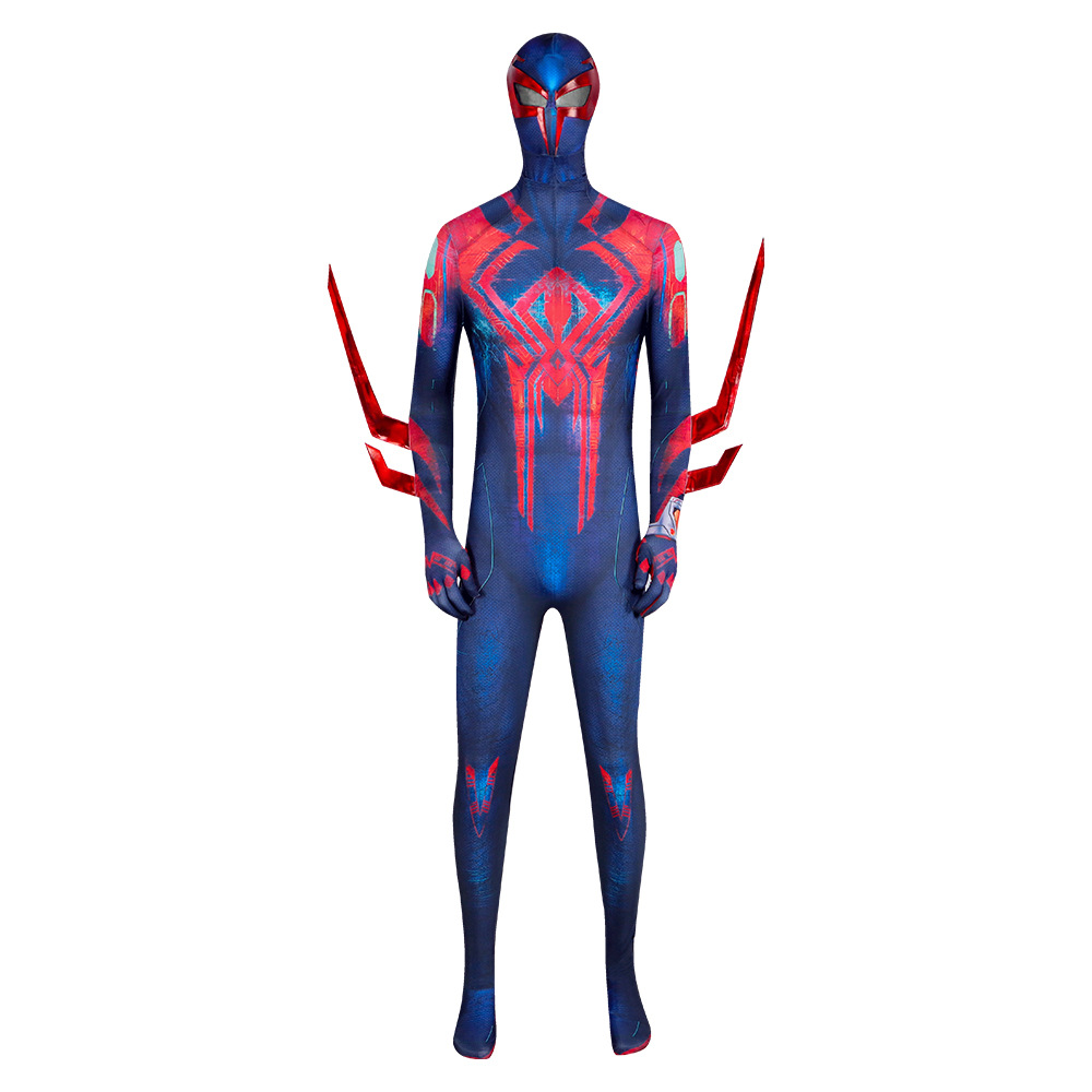 Spider Man 2099 Cos Costume Role Matching Bodysuit Cosplay Halloween Playsuit