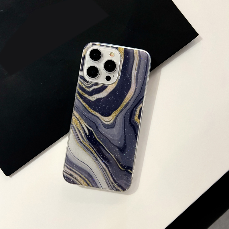 Funda de teléfono epoxi de mármol para Iphone 15 14 Pro Max 13 12 11Pro Max XS XR 7/8 PLUS cubierta protectora de TPU