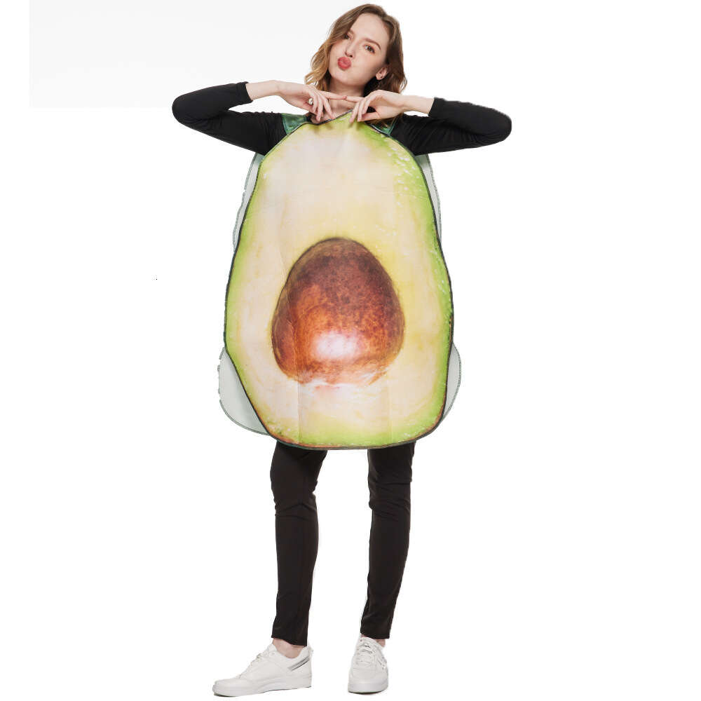 Cosplay Apagável Nova Chegada Adulto Traje de Abacate Engraçado Macacões de Frutas Unissex Trajes de Halloween Purim Carnaval Festa Fantasia Dresscosplay