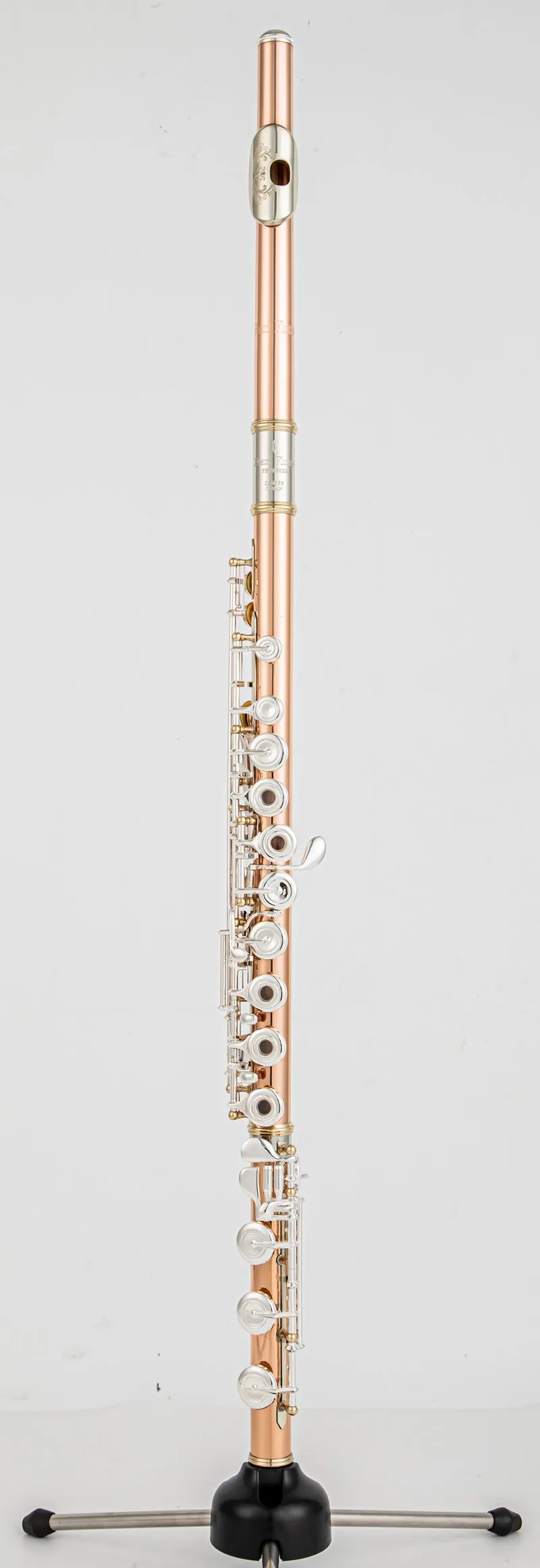 Pearl Quantz PF-8950es Flute Högkvalitativ fosfor Copper 17 Keys Flute Open Hole E-Mech Flute Musical Instrument