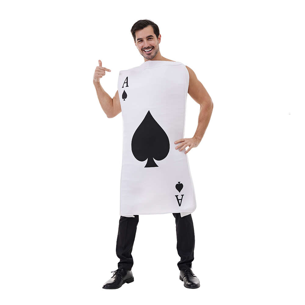 cosplay eraspooky yetişkin komik poker kostüm maça ve elmas çift kart cosplay sünger kıyafeti cadılar bayramı karnaval partisi costumescosplay