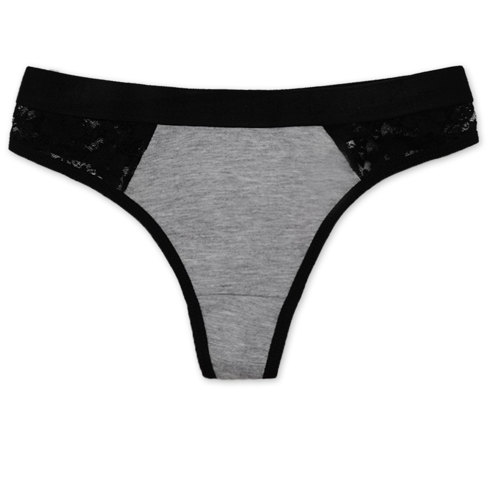 Tanga de algodão feminina, tanga de renda sexy para mulher