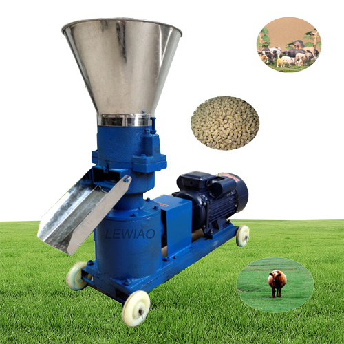 KL150 Agricultural 120 KGH تغذية بيليه مطحنة الدواجن التغذية الدجاج علف بيليه آلة الكتلة الحيوية 220V380V4569141