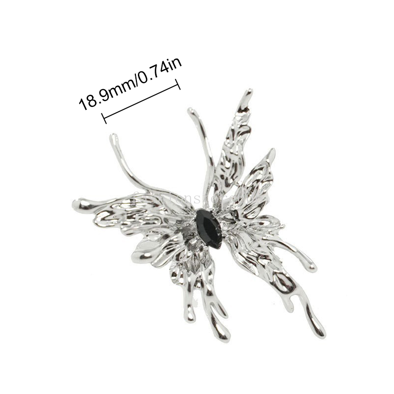 Mode Schmetterling Ringe Für Frauen Mädchen Punk Gothic Unregelmäßige Metall Insekten Ringe Elegante Öffnung Ring Partei Schmuck Geschenke