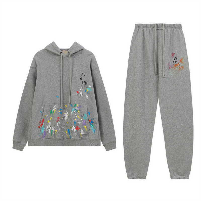 felpe con cappuccio firmate da uomo Tute Pullover Young Thug 555555 Angel Felpe con cappuccio da uomo da donna Felpa con ragnatela ricamata pantaloni da jogging taglia S / M / L / XL