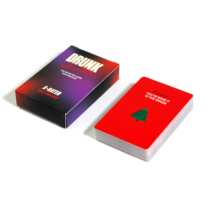 Jeux de société en gros bon marché de haute qualité Drunk in Love Version encore plus chaude Jeu de cartes à boire pour adultes pour les couples amoureux Date Night Board Game Meilleur cadeau pour les petits amis