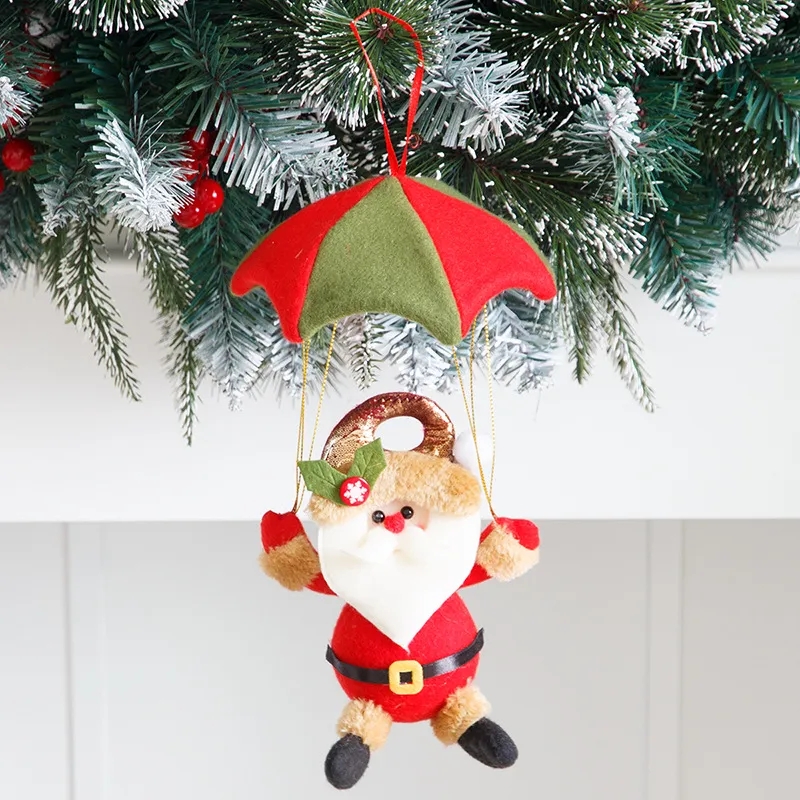 Christmas Parachute Pendant Christmas Cartoon Old Man Decorations Ornaments Scene Layout Dress Up Gift Christmas Pendant