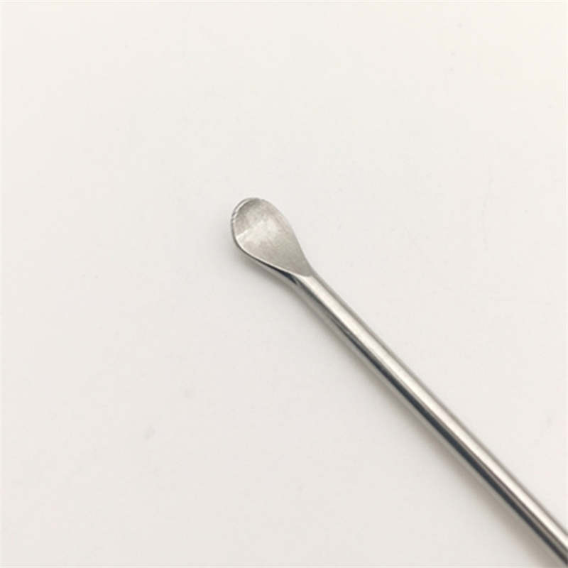 Stainless Steel Wax Dab Tools Spoon 60mm Mini Metal Ear Pick Cleaner Smoking Accessories Cigarette Pipe Bong Tobacco Dry Herb Dabber Nail Concentrate Daber Banger