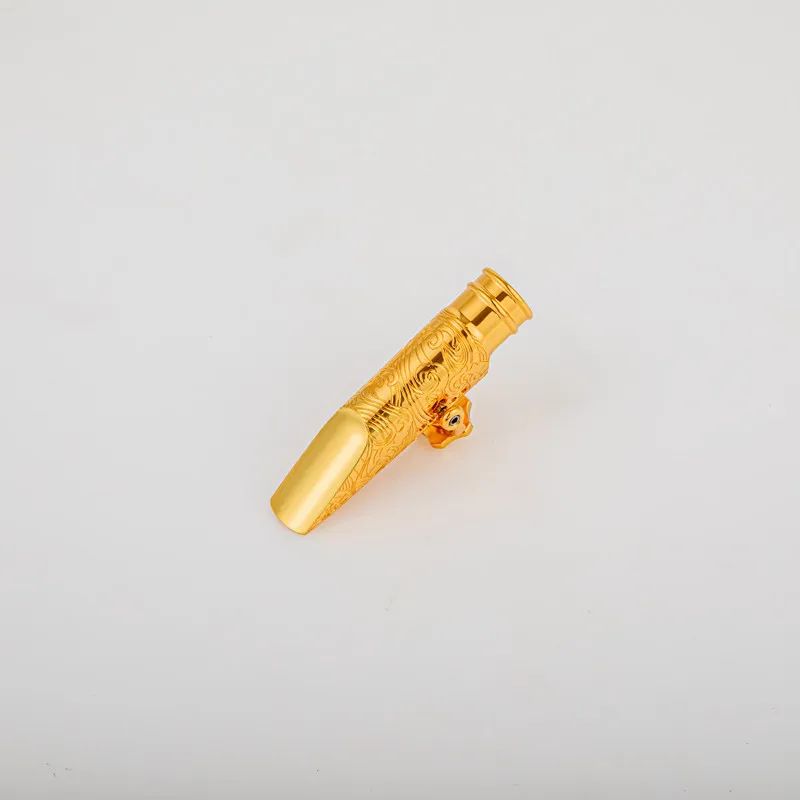 Hoge Kwaliteit Professionele Tenor Sopraan Altsaxofoon Metalen Mondstuk Gold Plating Sax Mond Stukken Accessoires Maat 5 6 7 8 02