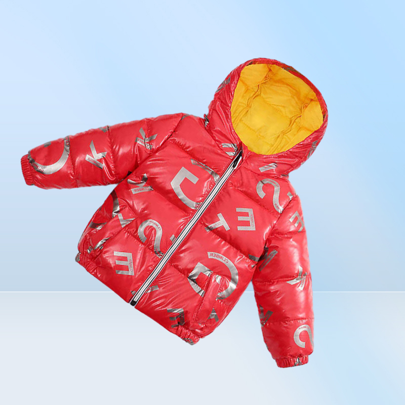 Пуховое пальто, зимняя куртка для маленьких мальчиков, красочные парки с капюшоном, пальто, куртка-пуховик, теплая зимняя куртка для девочек, пальто Children9461756