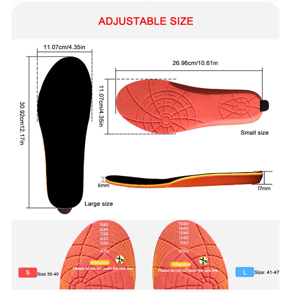 Beheizte Socken Paare Mah Heizung Schuhe Pads Drahtlose Füße Warme Socken Matte Einstellbare Temperatur Thermische Einlegesohlen Pad Für Camp Wandern