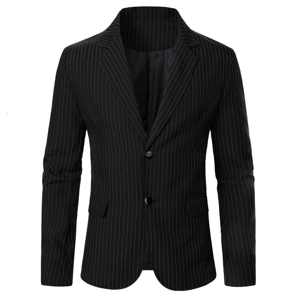 Schlichtes Liniendesign, Knopftasche, Business-Casual, formelles Treffen, Hochzeit, Bräutigam, Abendessen, Herren-Blazer