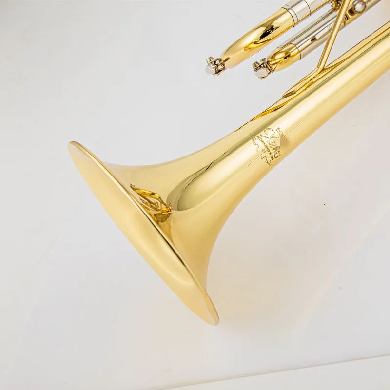 Made in Japan qualità 8345 Tromba in Sib Sib Strumenti musicali a tromba professionali in ottone placcato argento con custodia in pelle 00