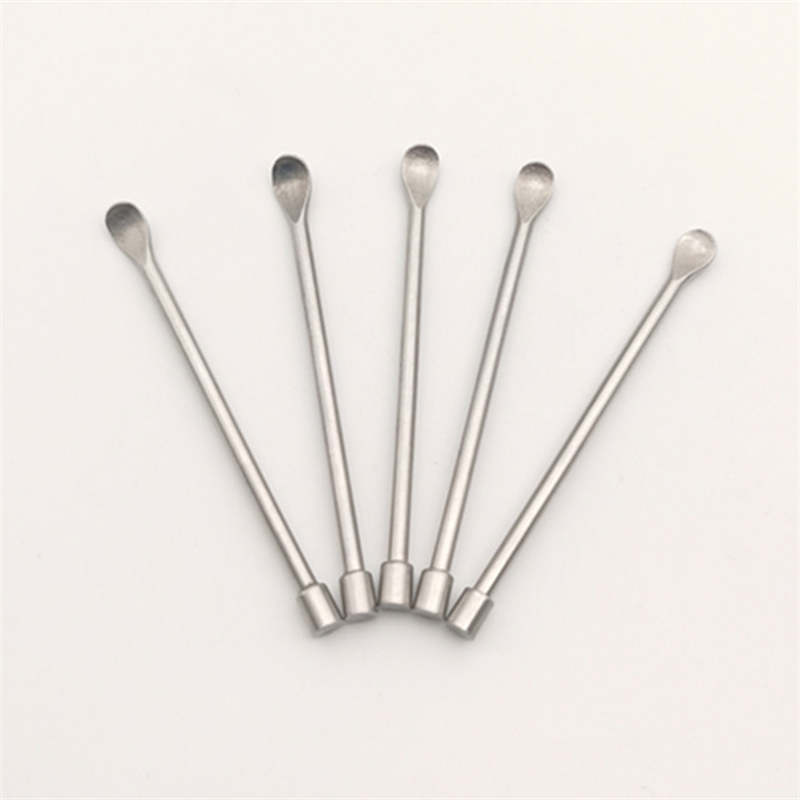 Stainless Steel Wax Dab Tools Spoon 60mm Mini Metal Ear Pick Cleaner Smoking Accessories Cigarette Pipe Bong Tobacco Dry Herb Dabber Nail Concentrate Daber Banger