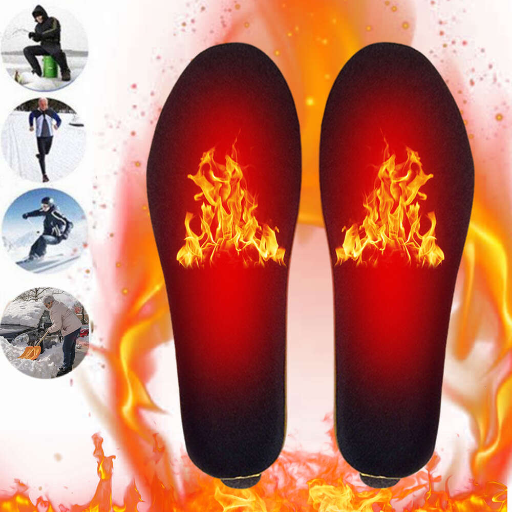 Heated Socks Pairs Mah Heating Shoes Pads Wireless Feet Warm Sock Mat Adjustable Temperature Thermal Insoles Pad For Camp Hiking