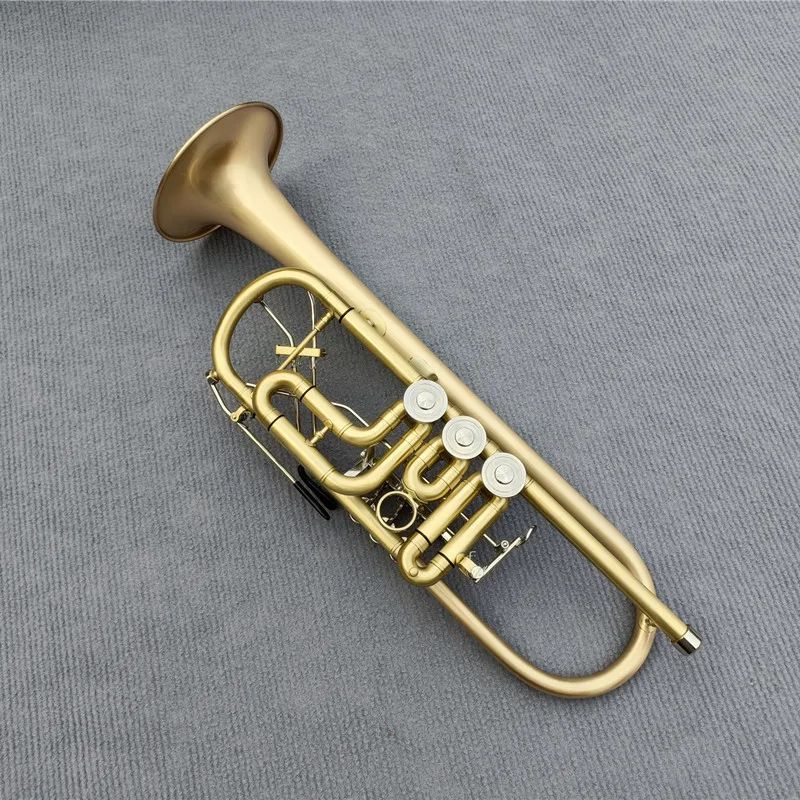 Austria Schagerl Bb Trumpet B Flat Brass flat key Professional Trumpet Musical Instruments with Leather Case