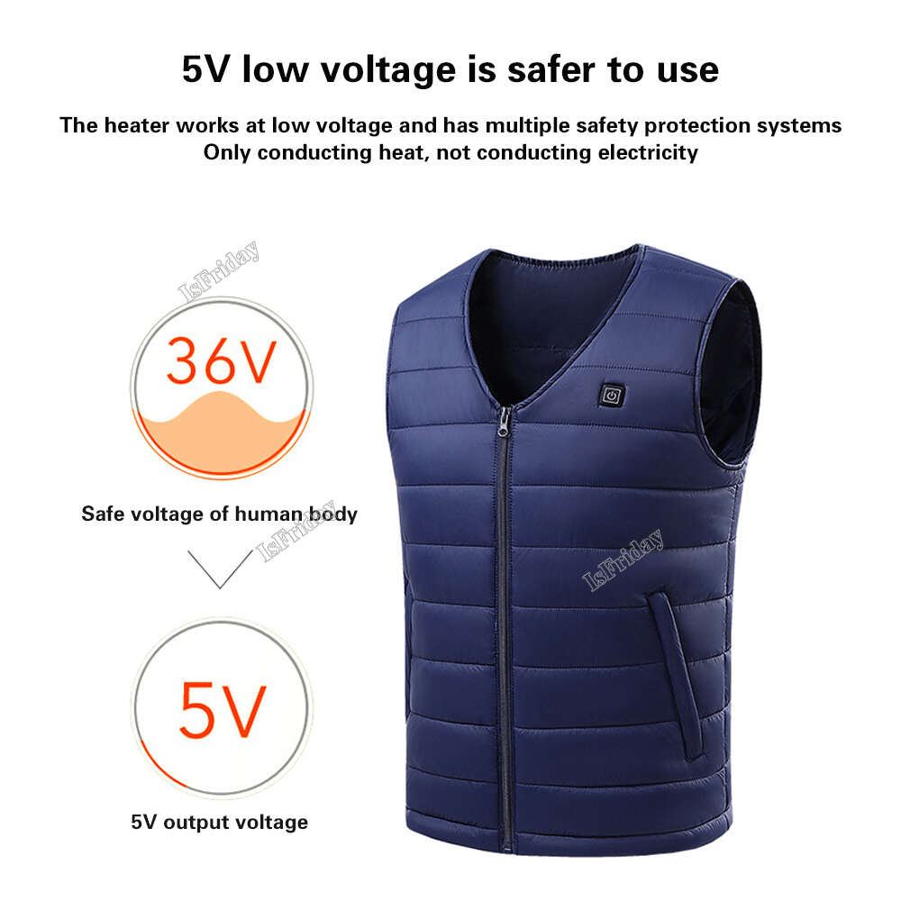 Zones veste chauffante pour hommes femmes Zone gilet de charge intelligent personnes d'âge moyen et personnes âgées vêtements chauffants