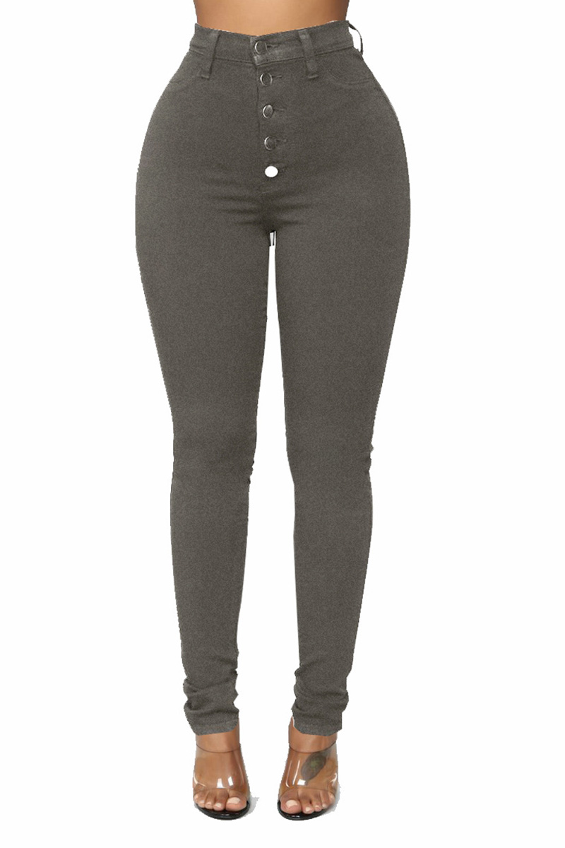 Vrouwen skinny slanke jeans push-up hoge taille broek dames casual slim fit lange broek vrouwelijke broek