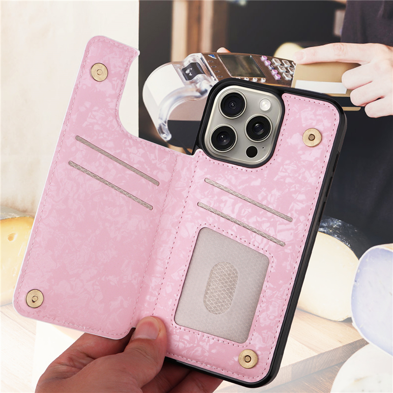 Luxury Magnetic Folio Flower Print Vogue Phone Case for iPhone 15 Plus 14 13 12 11 Pro Max XR XS Durable Multiple Card Slots Plating Leather Wallet Bracket Back Cover