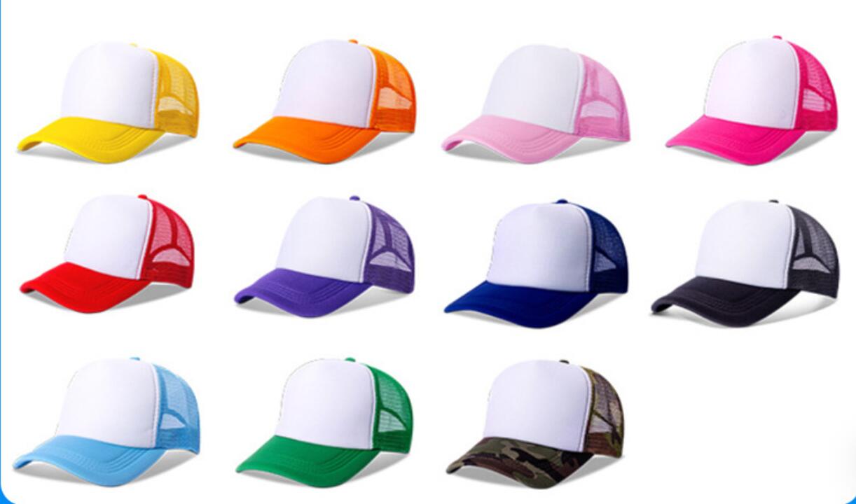 Cheerleading Verão Simples peixe homem chapéu Caminhoneiro novo boné sólido Chapéu de Malha Snapback Boné de Beisebol Em Branco Ajustável