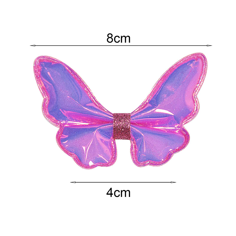 Butterfly Hair Clips Laser Baby Bow Hairpin Girl Hair Jewelry Party Decoration BB Clip