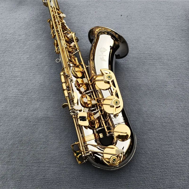 Made in France Sassofono tenore STS-802 Chiavi dorate argentate Sax Tenore Bocchino Legatura Ance Collo Strumento musicale