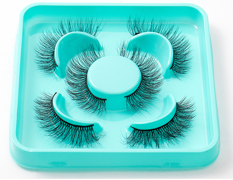 Handmade Reusable Curled Fake Eyelashes Naturally Soft Light Multilayer Thick Faux Mink Lashes Extensions Beauty Supply DHL