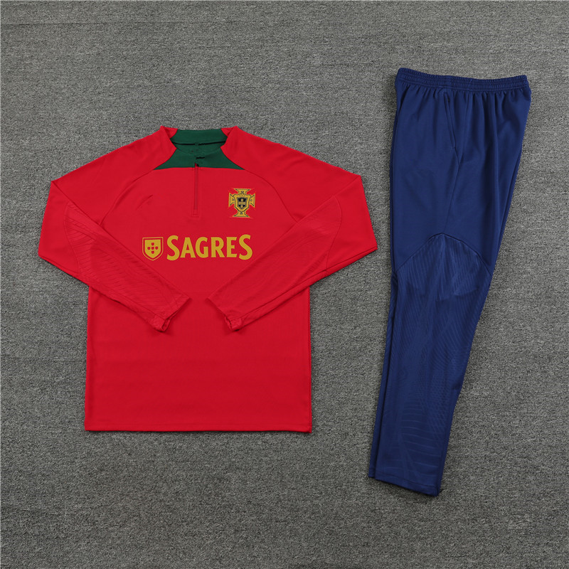 22 23 24 Portugal JOAO FELIX camisas de futebol terno de treinamento RUBEN NEVES BRUNO RONALDO FERNANDES Portugieser 2023 Portugal TRACKSUIT Men kit sets