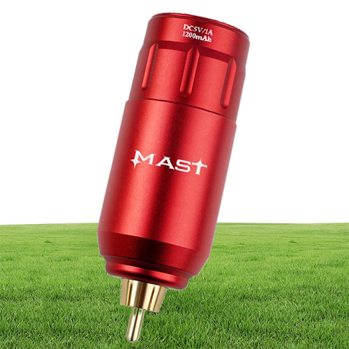 MAST U1 Wireless Tattoo Power Supply 1200mAh بطارية RCA اتصال لآلة القلم P1138816665