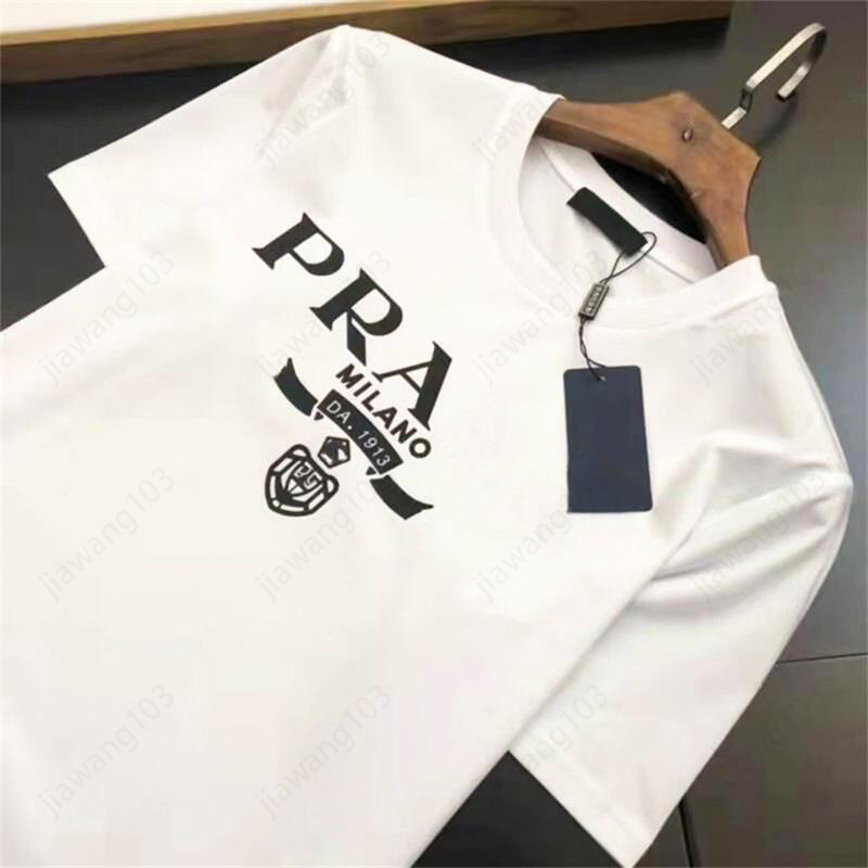 Summer Mens Designer Tees Casual Man Womens Loose Add cotton US size S-XXXXXL T-shirt With Letters Print Short Sleeves Top Sell Luxury Men T Shirt Size S-XXXXL PRAD T SHIRT