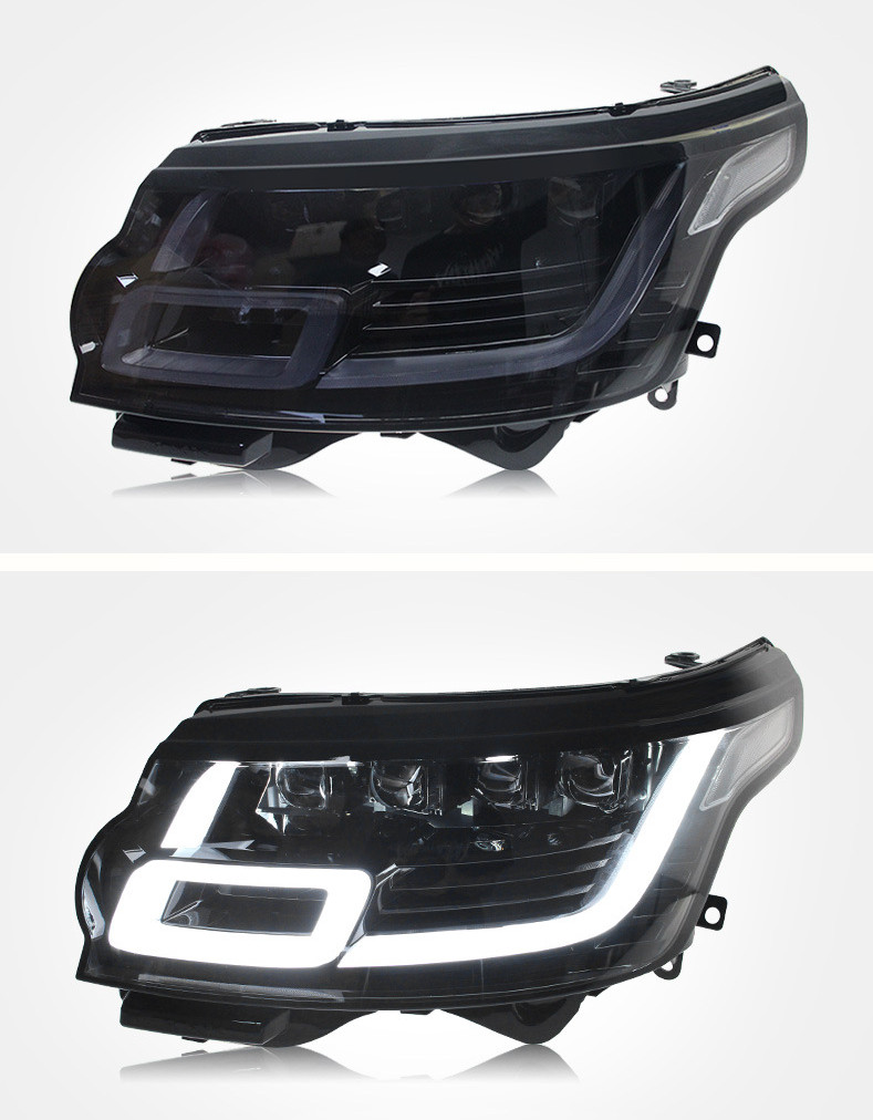 Bilstylinghuvudlampa för Land Rover-strålkastare 2014-20 17 Range Rover Executive Edition LED-lins Turn Signal Dayme Light