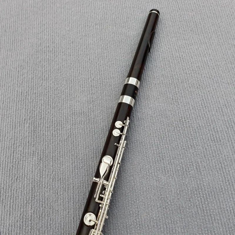 Top Japan 17 Otwory Ebony Fletu Otwarty otwór srebrny E Key Grenadilla Wood Professional Flet