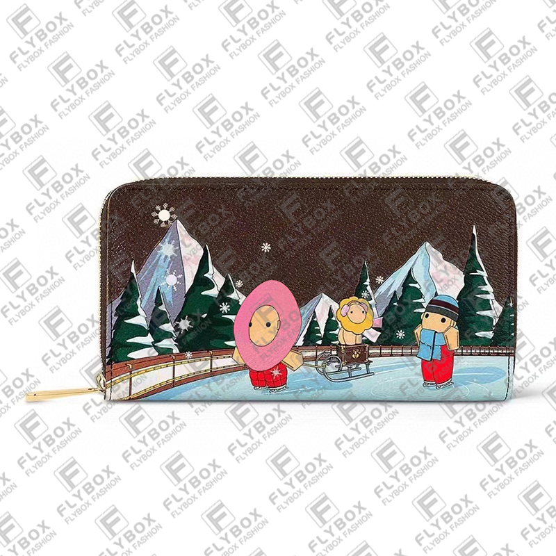 M82614 M82625 M82655 23Years Christmas Wallet Credit Card Holder Coin Purse Key Pouch Passport Cover Women Fashion Luxury Designer Top Quality M82615 M82620 M82621