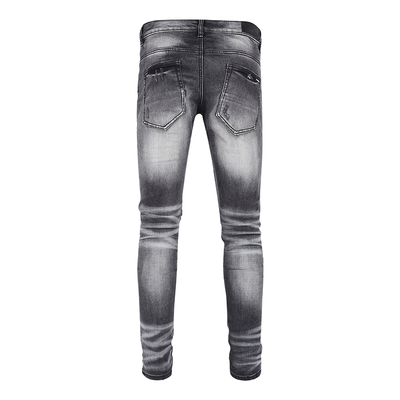 Nuovi jeans da uomo firmati hip-hop moda cerniera lavabile lettera jeans moda retrò design da uomo moto ciclismo jeans slim .28-40