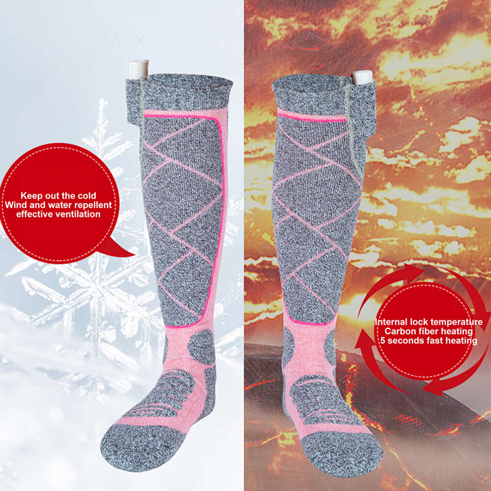 Heated Socks Electric Winter Warm V Battery Foot Warmer Elastic Comfortable Modes Adjustable Fishing Camping For Hiking Skiing