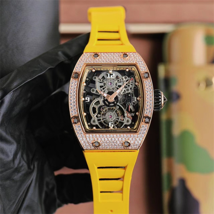 17-01 Montree De Luxe Erkekler Tasarımcı Diamond Watch Mens Saatler Manuel Mekanik Hareket Çelik Kılıf Erkekler Saatler Bilek saatleri