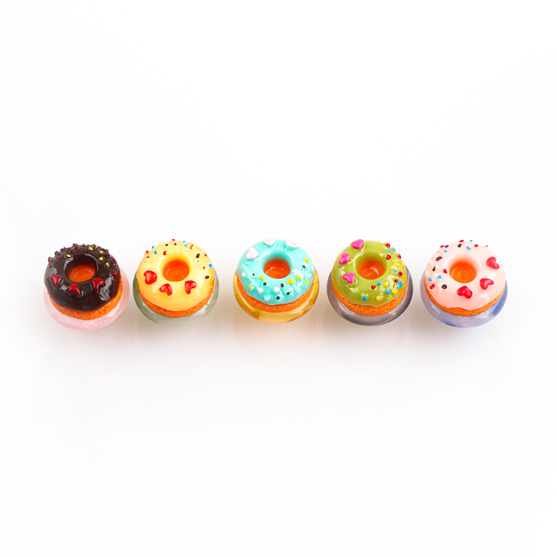 Rökningstillbehör Donut Glass Cap för 25mm OD Quartz Banger Nails