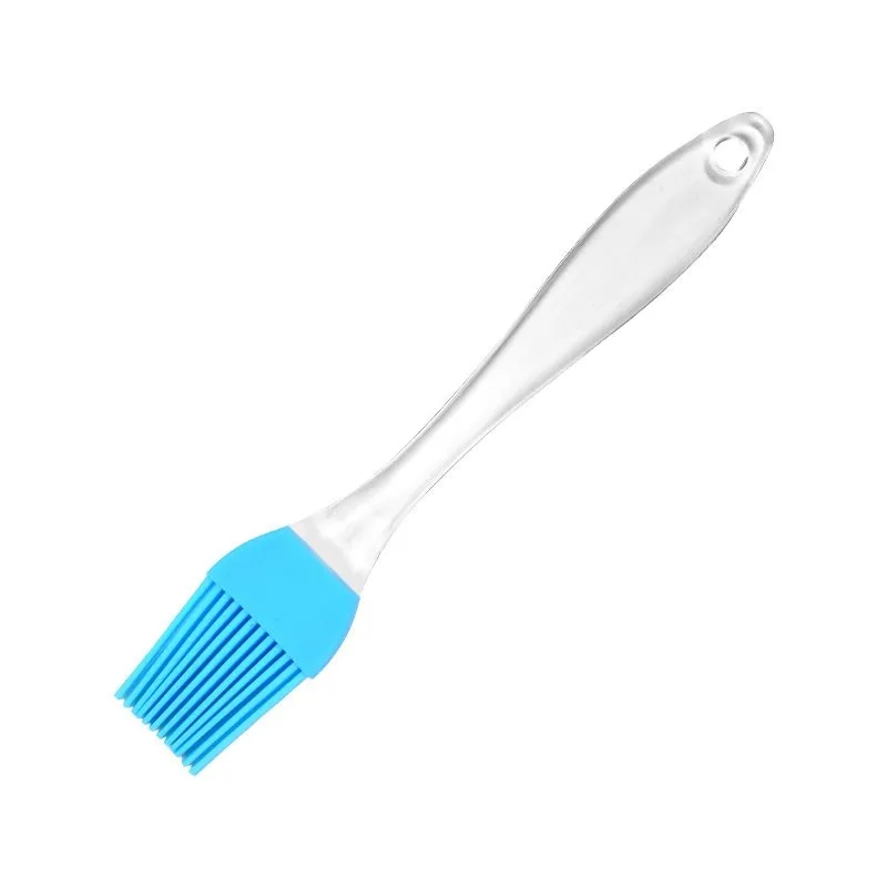 Kryddverktyg Silikon BBQ Brush Transparent Handtag Bakning Oljekakakakter Cream Högtemperaturbeständig campingredskap Köksverktyg Sea