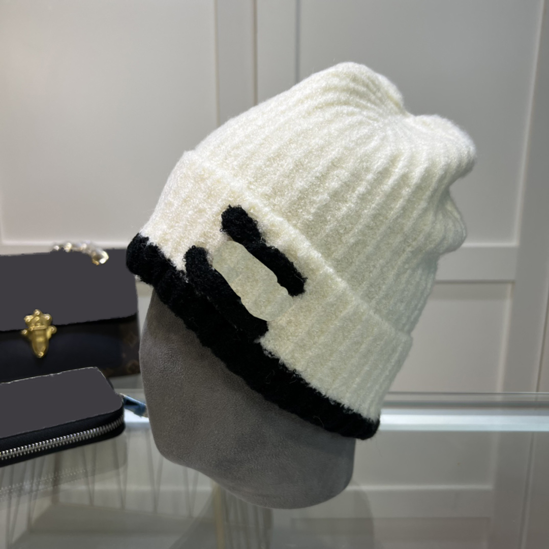 Дизайнерская шапка-бини, роскошная шапка-бини, вязаная шапка, однотонная буква высокого качества, распространенная универсальная шапочка, теплая шапка с буквенным дизайном, рождественский подарок, 5 цветов, красивый