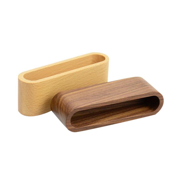 Wood Business Card Holder Racks Storage Holders Note Display Device Stand Wooden Desk Organizer Office Accessories SN5307