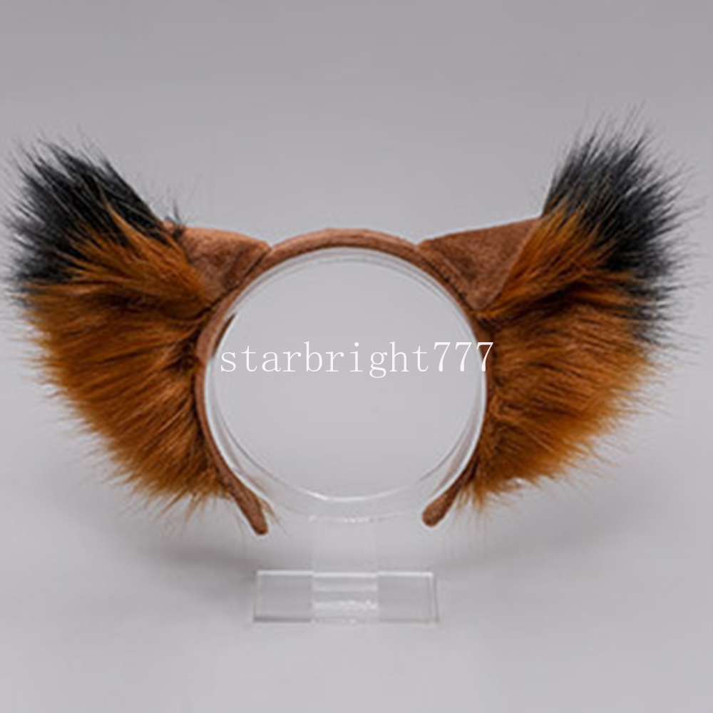 Faux Fur Ear Hairband Furry Fluffy Fox Hair Hoop Cute Animal Ears Headbands Headwear Cosplay Costume Hair Accessories