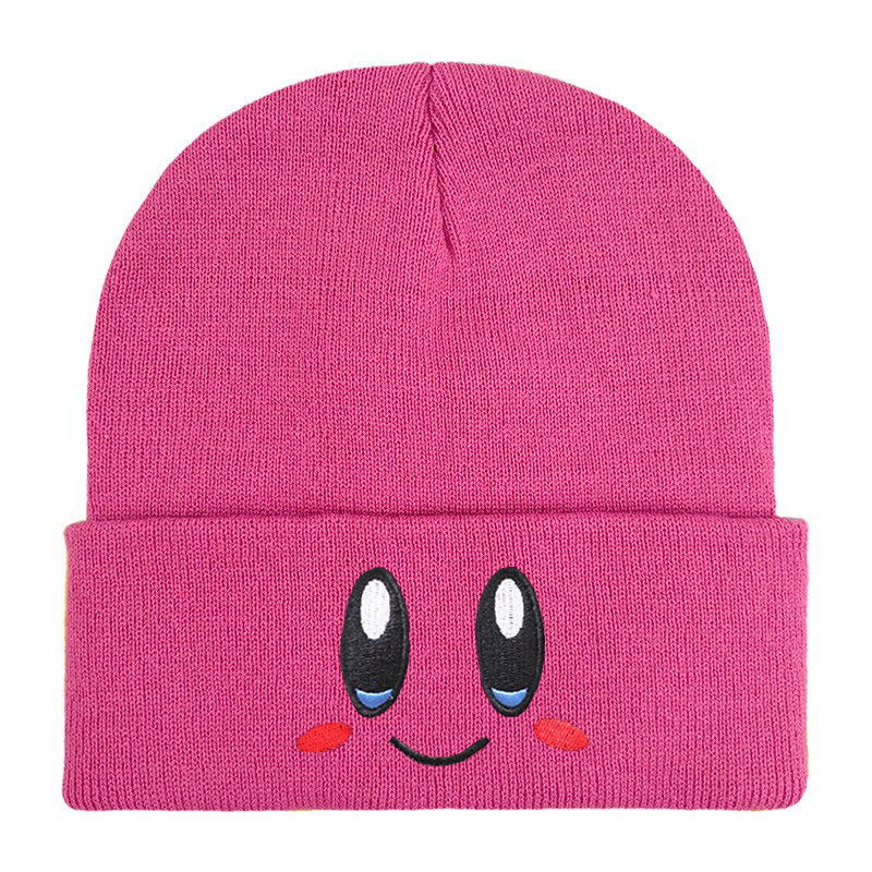 Beanies Women's Cute Knit Caps Fashion Printed Big Eyes Cartoon Pink Embroidered Woolen Man's Stree Hats